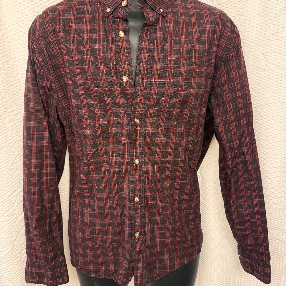 Men's Banana Republic Plaid Button Down